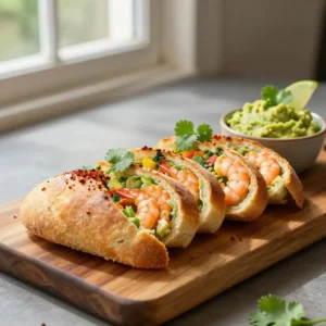 Step by step Instagram-Famous Mexican Shrimp & Cauliflower Bread