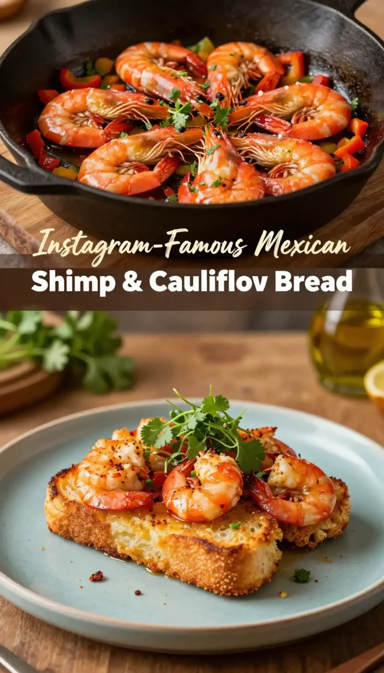 Instagram-Famous Mexican Shrimp & Cauliflower Bread