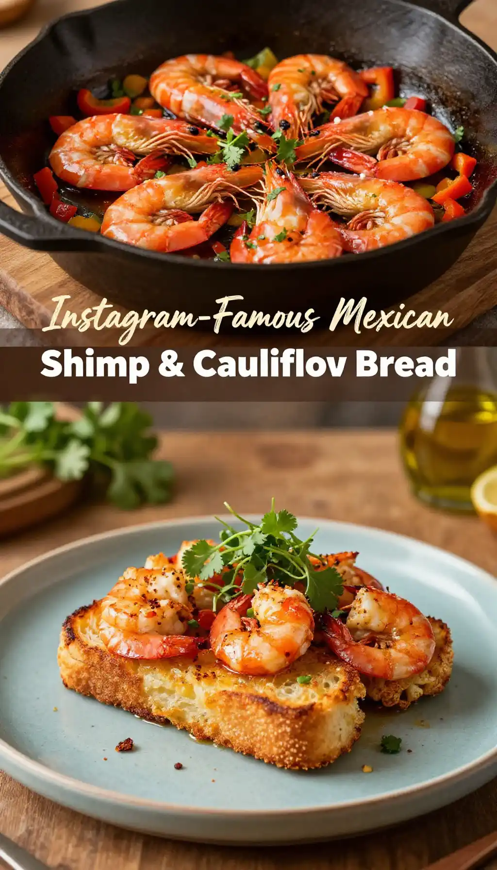 Instagram-Famous Mexican Shrimp & Cauliflower Bread