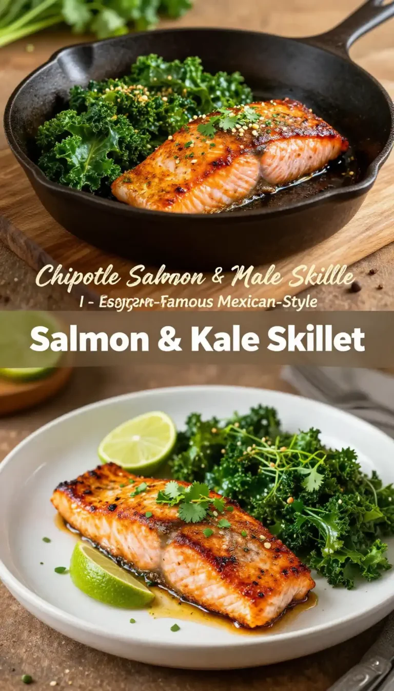 Instagram-Famous Mexican-Style Salmon & Kale Skillet