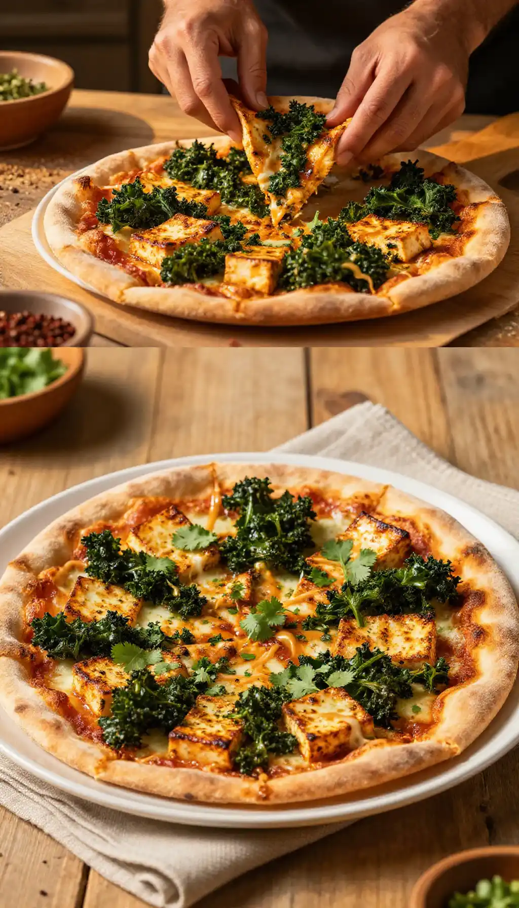 Instagram-Famous Slow Cooker Moroccan Tofu & Kale Pizza Easy Healthy Meal Prep Weeknight Dinner Fusion