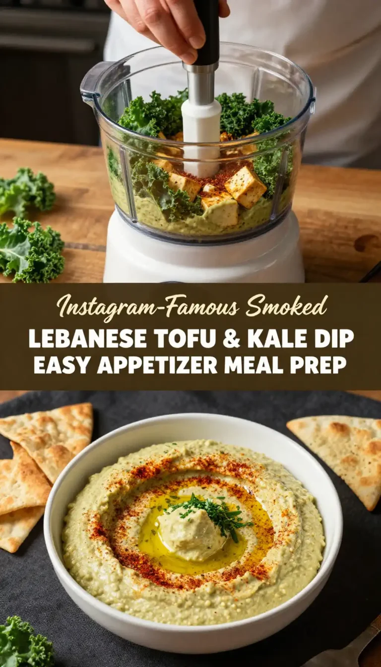 Instagram-Famous Smoked Lebanese Tofu & Kale Dip Easy Appetizer Meal Prep