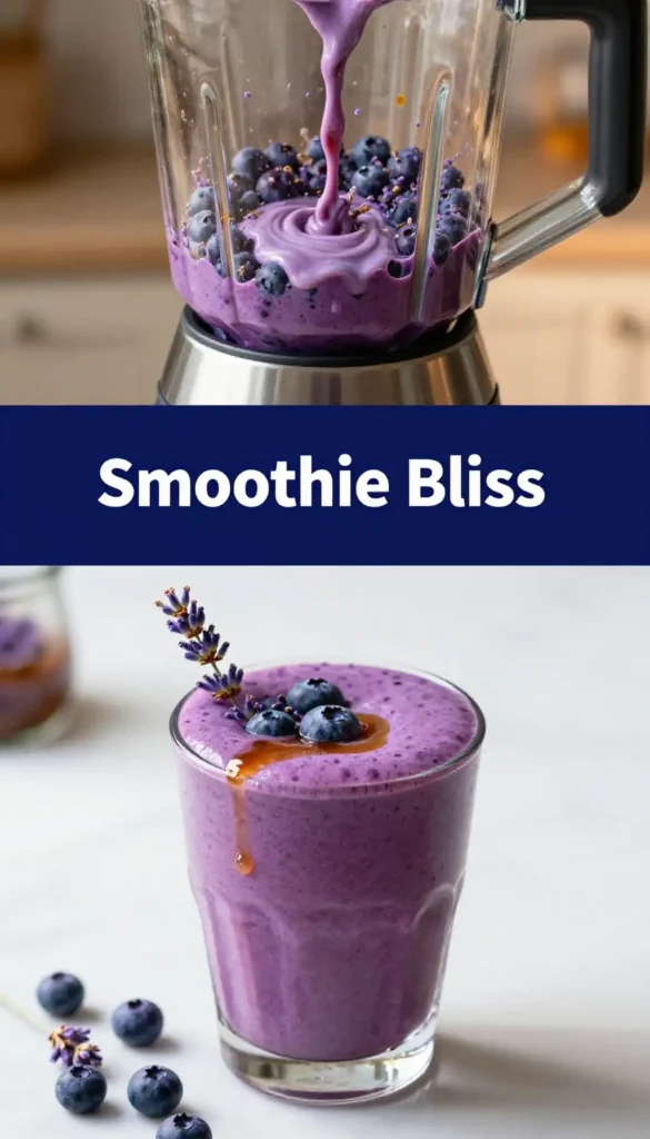 Wild Blueberry Lavender Honey Smoothie