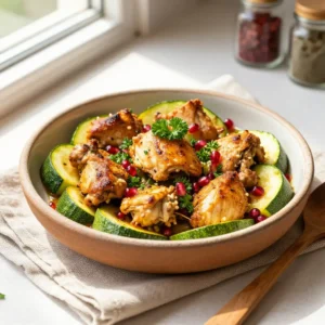 Step by step addictively good middle eastern chicken zucchini dutch oven recipe