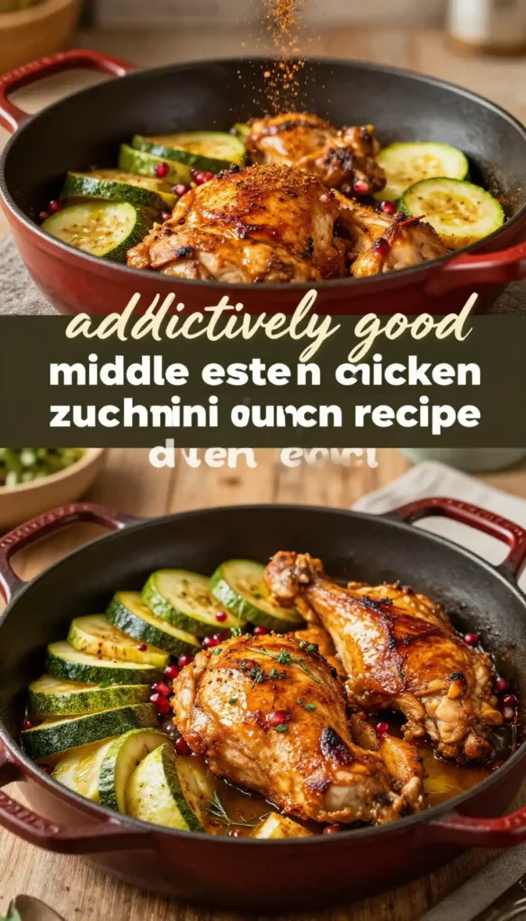 addictively good middle eastern chicken zucchini dutch oven recipe