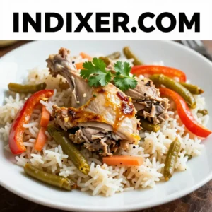 Arroz con Pollo y Verduras - Tarjeta de Receta
