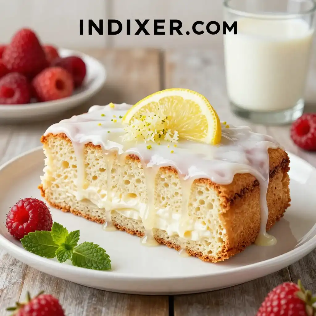 Bizcocho de Yogur y Limón plato terminado