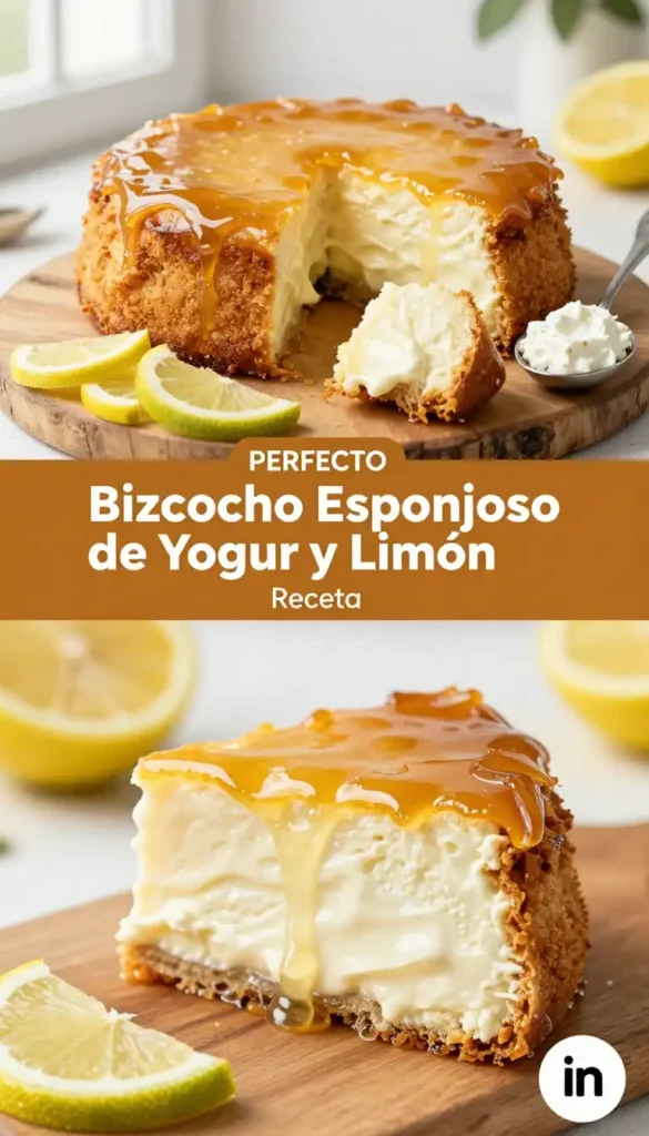 Bizcocho Esponjoso de Yogur y Limón - Pan y Repostería - Indixer