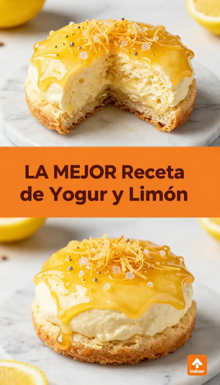 Bizcocho Esponjoso de Yogur y Limón - Pan y Repostería - Indixer
