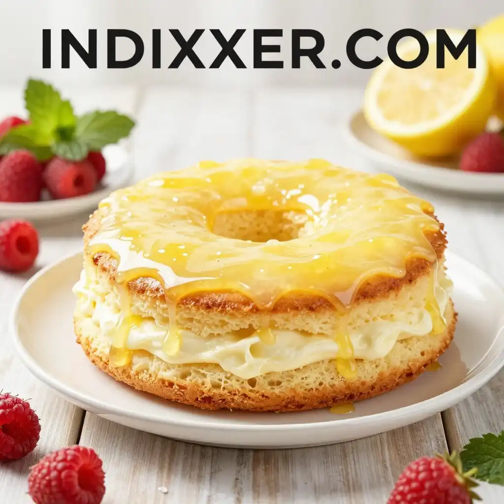 Bizcocho Esponjoso de Yogur y Limón plato terminado