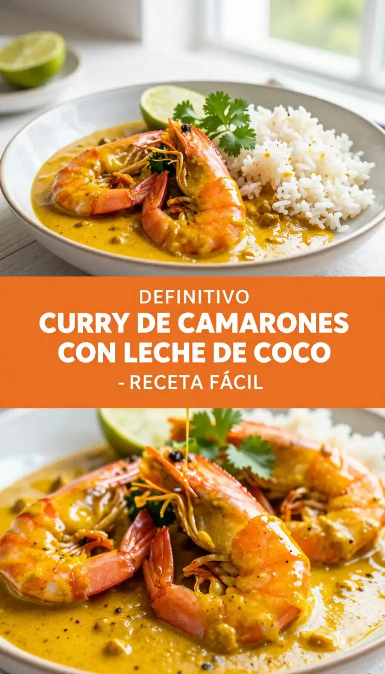 Curry de Camarones con Leche de Coco - Mariscos - Indixer