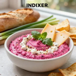 Dip de Remolacha Asada con Queso de Cabra - Tarjeta de Receta