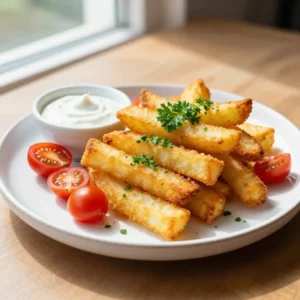 Step by step easy air fryer halloumi fries