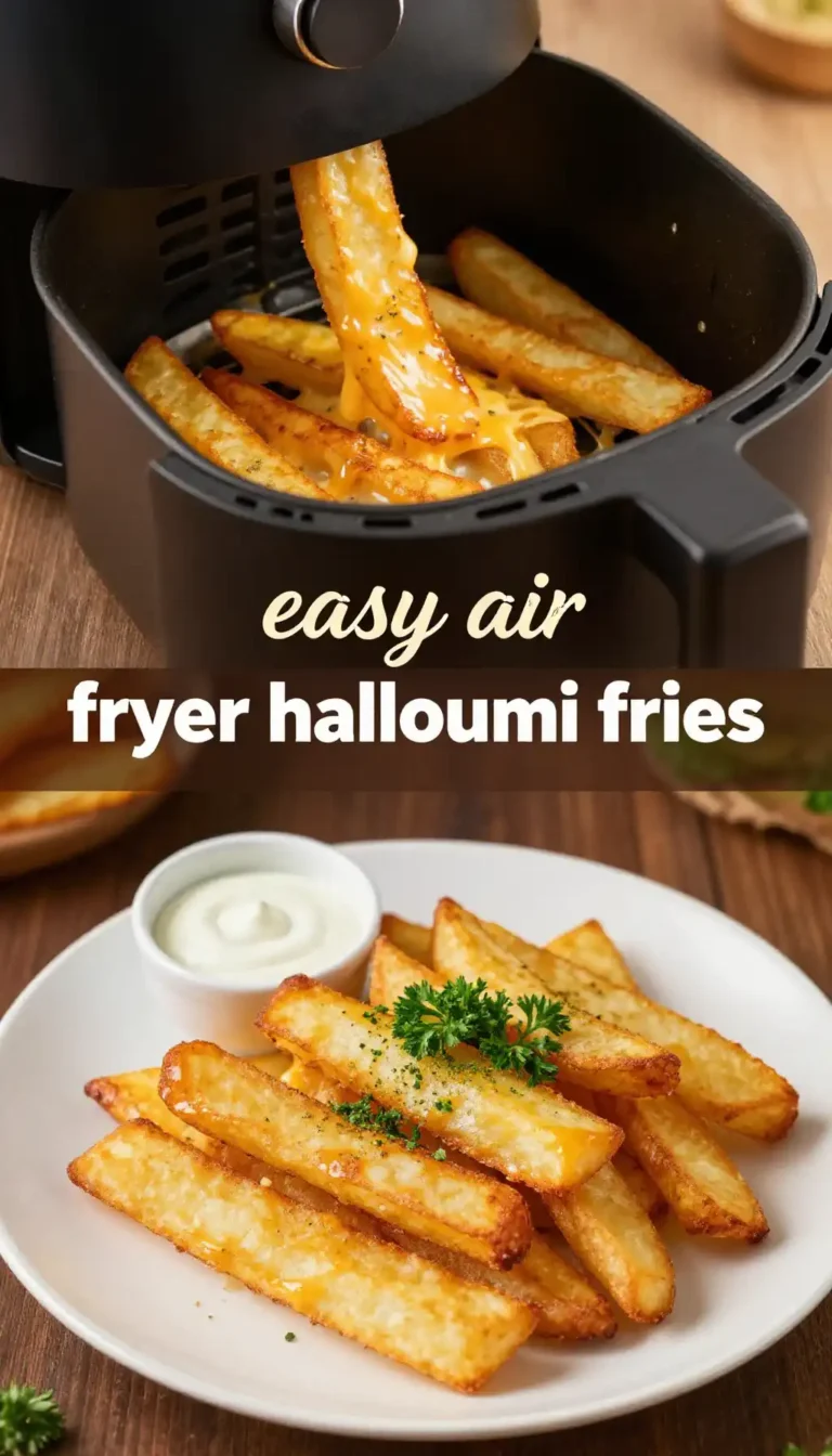 easy air fryer halloumi fries