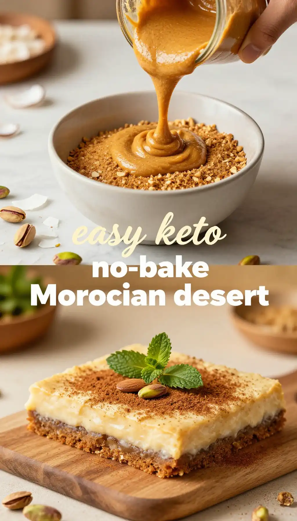 easy keto no-bake Moroccan dessert
