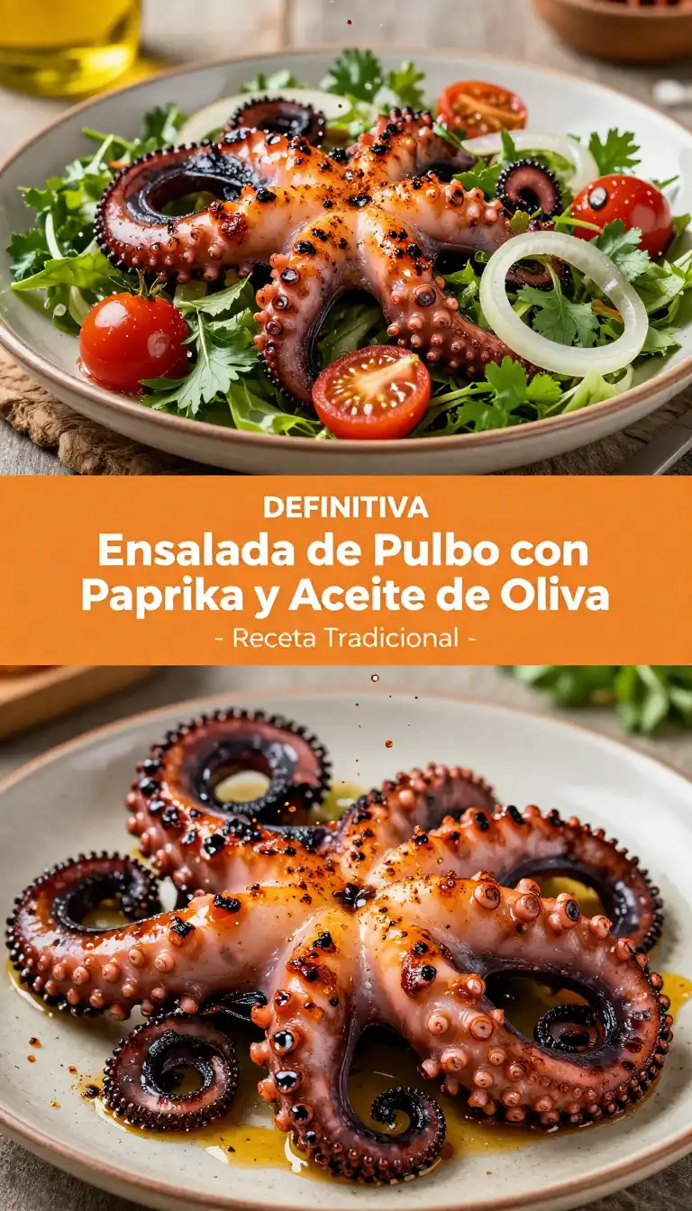 Ensalada de Pulpo con Paprika y Aceite de Oliva - Mariscos - Indixer