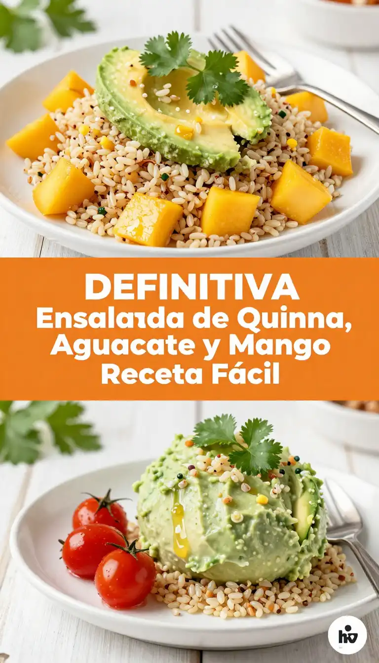 Ensalada de Quinoa, Aguacate y Mango Fresco - Ensaladas - Indixer