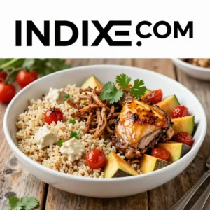 Ensalada de Quinoa con Palta y Pollo a la Plancha - Tarjeta de Receta