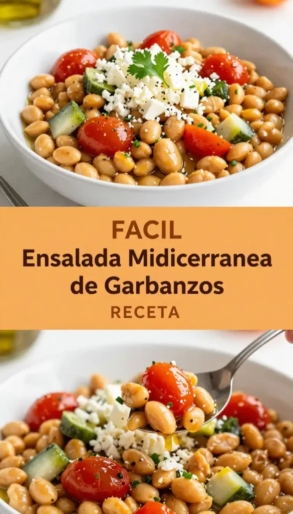 Ensalada Mediterránea de Garbanzos - Ensaladas - Indixer