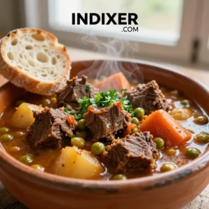 Estofado Campesino de Res y Cordero con Vegetales - Tarjeta de Receta