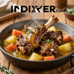 Estofado de Cordero con Verduras y Hierbas Aromáticas - Tarjeta de Receta