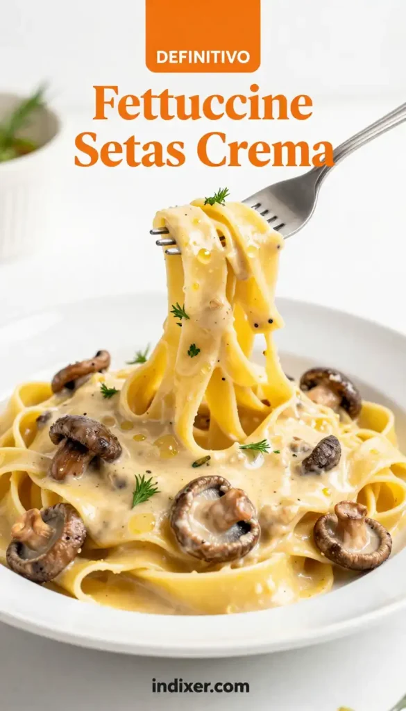 Fettuccine con Salsa de Setas y Crema de Leche - Pasta - Indixer