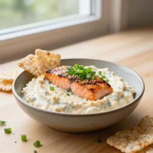 Step by step grilled asian fusion salmon cauliflower appetizer dip easy meal prep viral tiktok