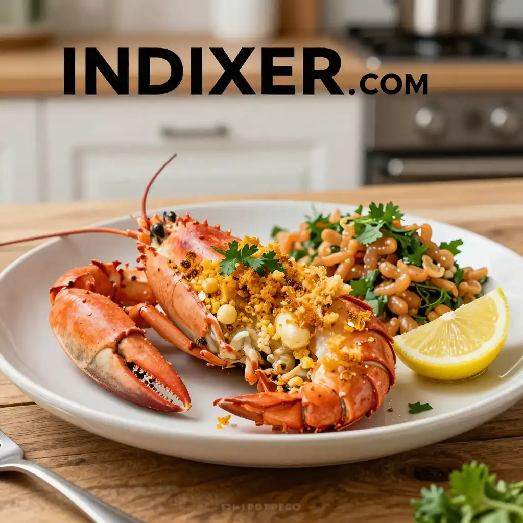 Jaibas Rellenas al Horno con Miga de Pan, listas para servir