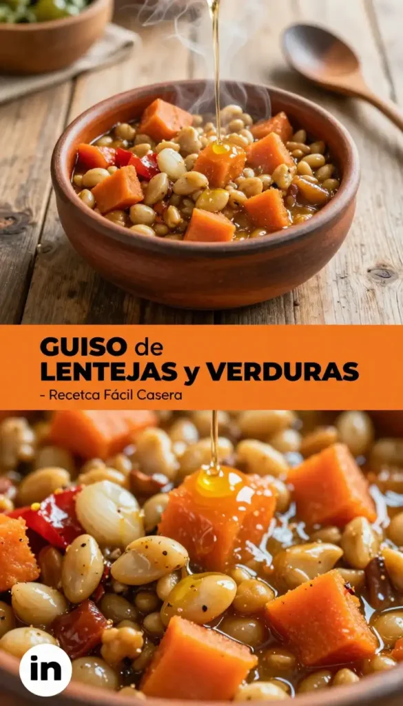 Lentejas Estofadas con Verduras - Comidas Económicas - Indixer