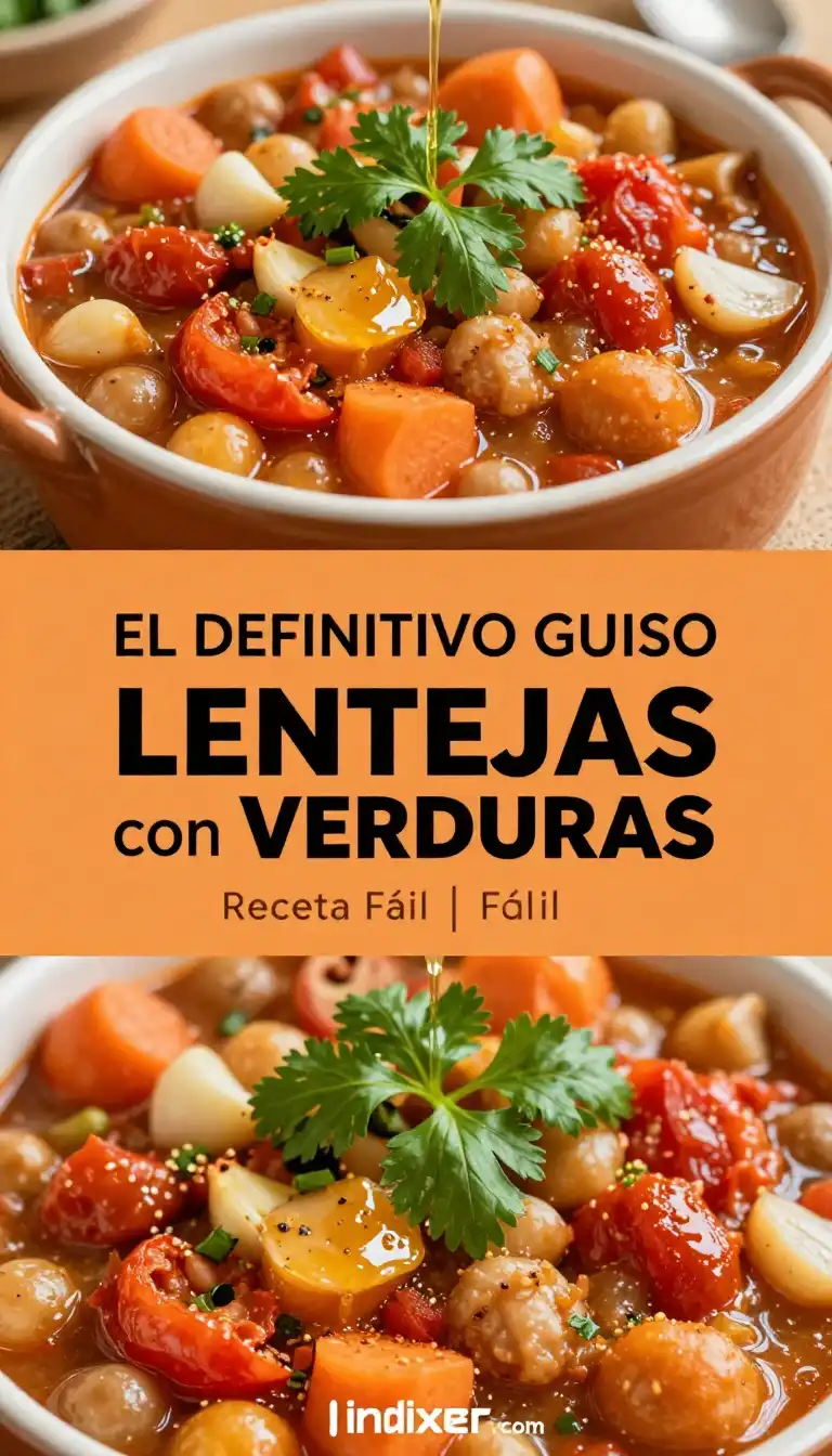 Lentejas Guisadas con Verduras - Comidas Económicas - Indixer