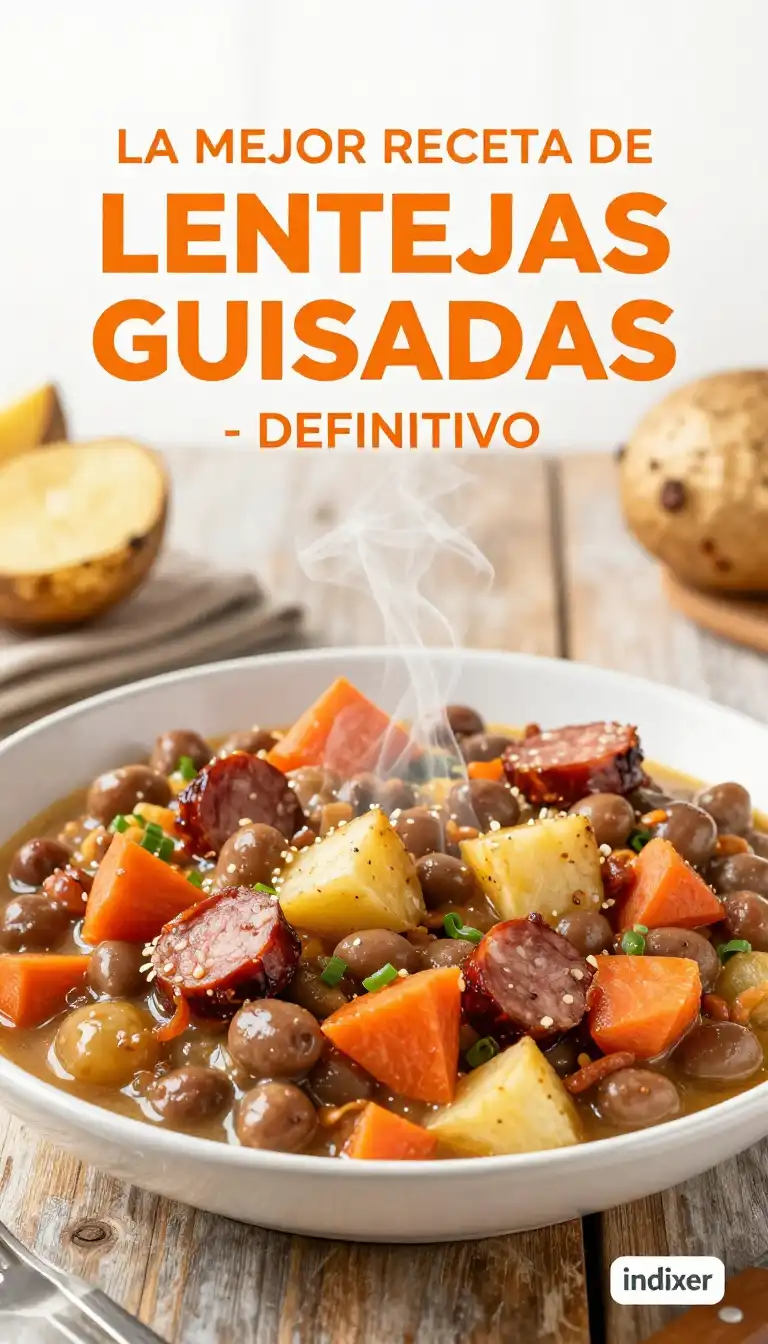 Lentejas Guisadas con Verduras - Comidas Económicas - Indixer