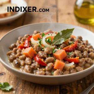 Lentejas Guisadas con Verduras - Tarjeta de Receta