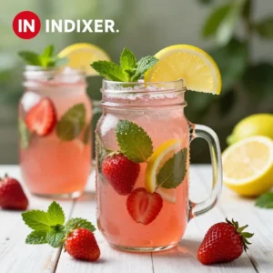 Limonada Refrescante de Fresa y Menta - Tarjeta de Receta