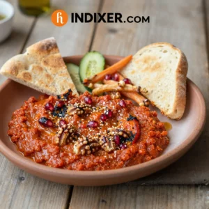 Muhammara de Pimientos y Nueces - Tarjeta de Receta