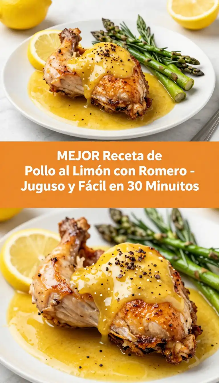 Pechuga de Pollo al Limón con Romero - Pollo y Aves - Indixer