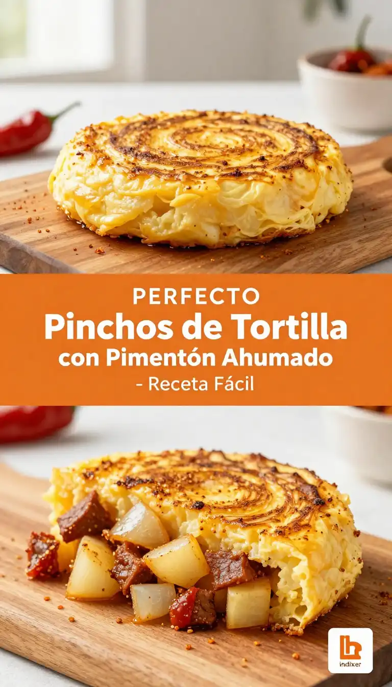Pinchos de Tortilla de Patata con Pimentón - Aperitivos y Salsas - Indixer