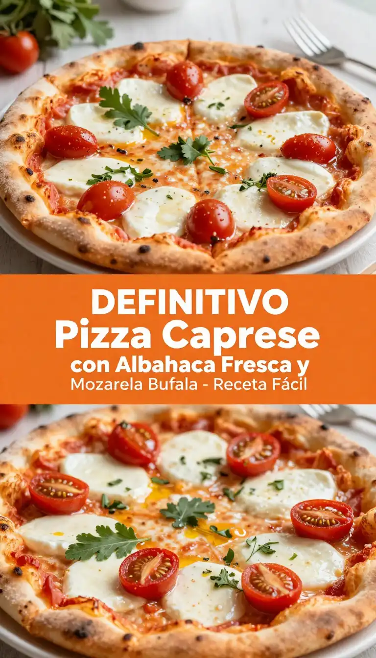 Pizza Capresse con Albahaca Fresca y Mozzarella Bufala - Pizza - Indixer
