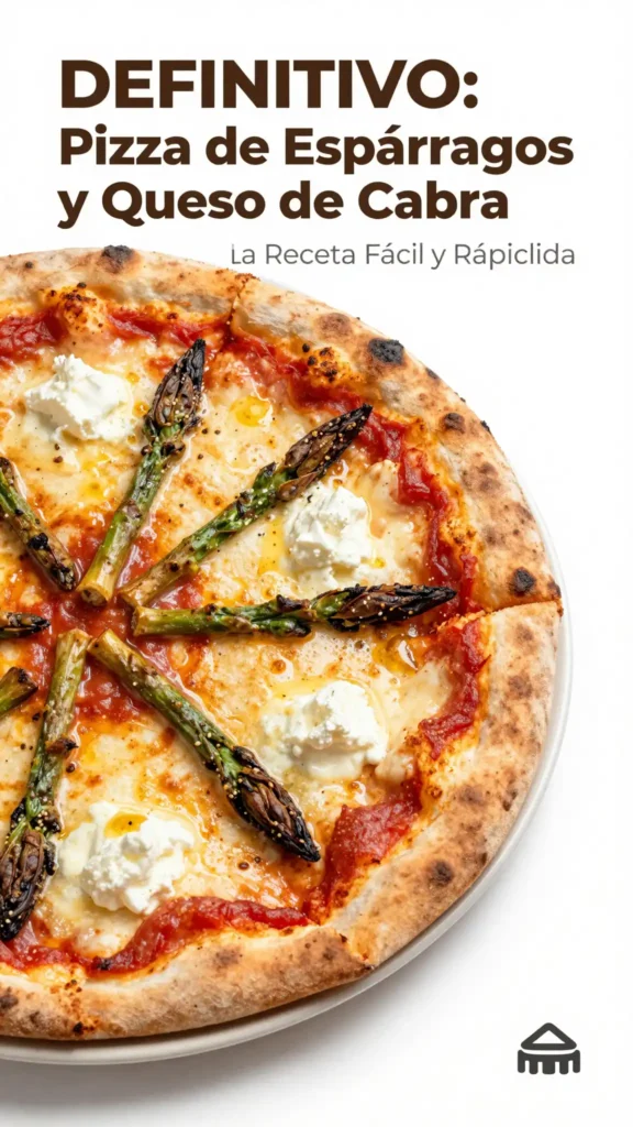 Pizza de Espárragos Trigueros y Queso de Cabra - Pizza - Indixer