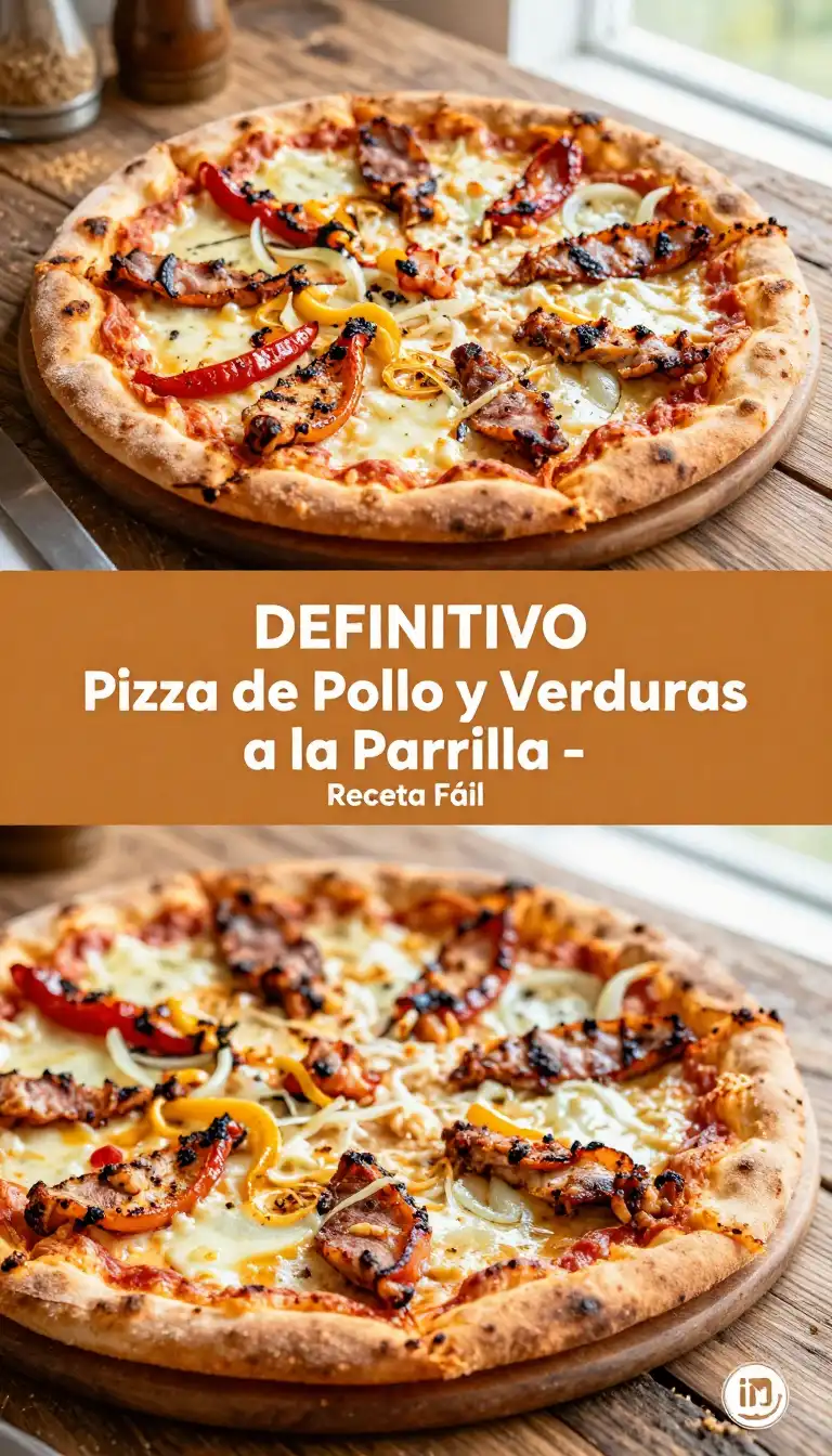 Pizza de Pollo y Verduras a la Parrilla - Pizza - Indixer