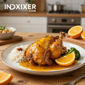 Pollo a la Naranja con Miel y Especias - Tarjeta de Receta