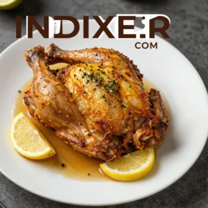 Pollo al Limón con Hierbas y Patatas Asadas - Tarjeta de Receta