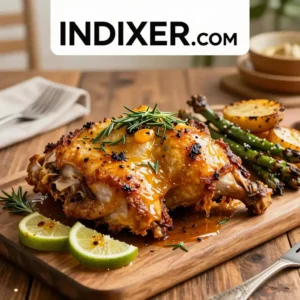 Pollo Asado con Hierbas Provenzales y Limón - Tarjeta de Receta