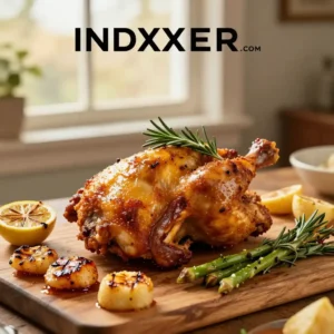 Pollo Asado con Limón y Hierbas - Tarjeta de Receta