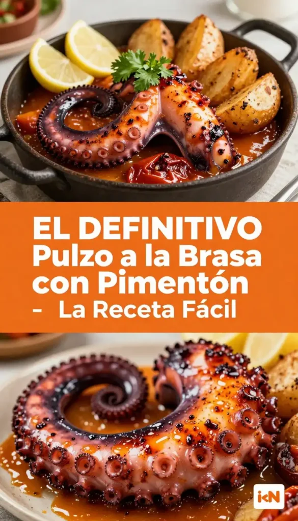 Pulpo a la Brasa con Pimentón - Mariscos - Indixer