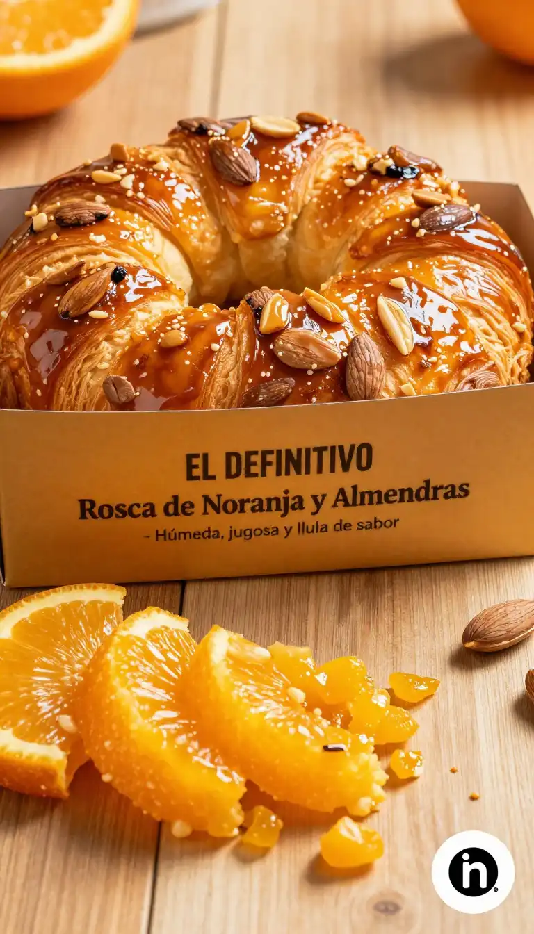 Rosca de Naranja y Almendras - Pan y Repostería - Indixer