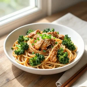 Step by step viral tiktok japanese fusion wok-fried chicken kale pasta easy weeknight dinner