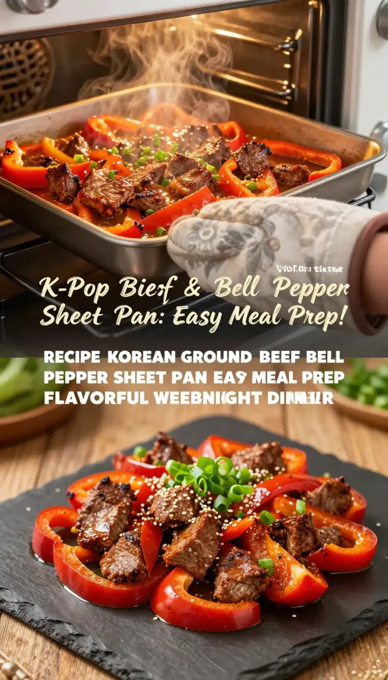 viral tiktok recipe korean ground beef bell pepper sheet pan easy meal prep flavorful weeknight dinner