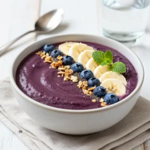 Healthy Acai Banana Smoothie Bowl Recipe for Weight Loss