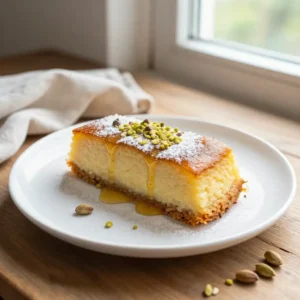 Creamy Afghan Cardamom Rice Pudding Cake Recipe