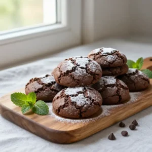 Air Fryer Chocolate Crinkle Cookies Recipe